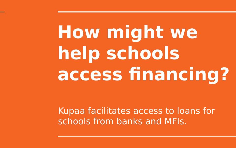 Kupaa school finance cover